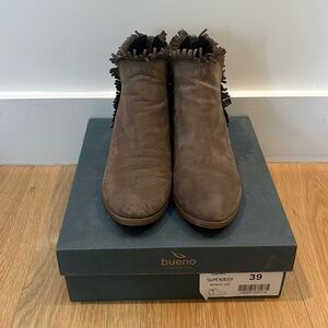 Bueno - Fringe booties - size 39